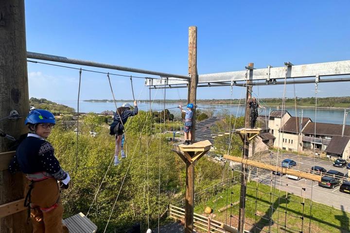 High ropes & climbing courses North Wales for beginners ages 8+